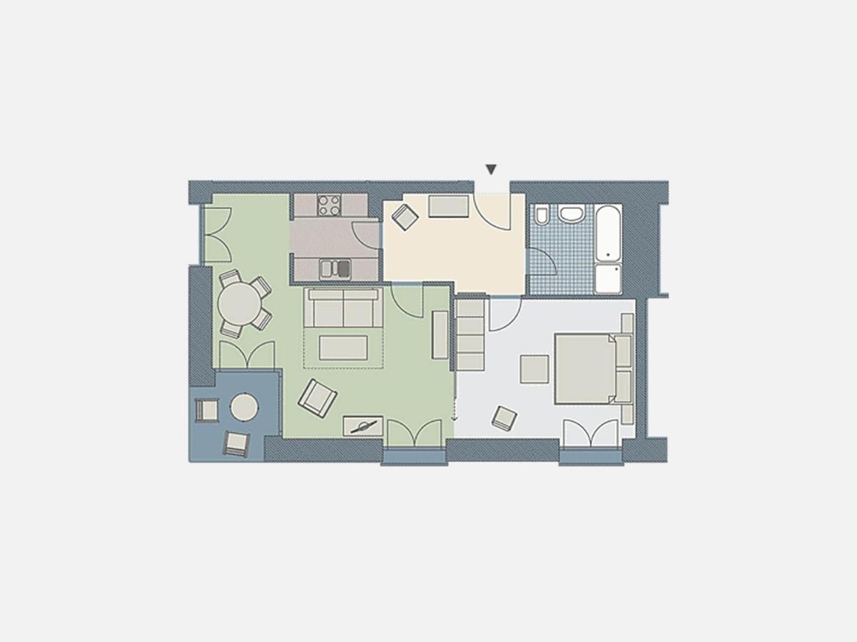 Kaiservillen Heringsdorf - Ferienwohnung Mit 1 Schlafzimmer Und Terrasse D102 Luaran gambar